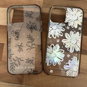 kate spade Floral iPhone Case - White and iridescent 
Carson & Quinn black/wht